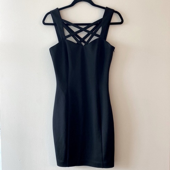 Guess Strappy Criss Cross Bodycon Dress - Picture 3 of 8